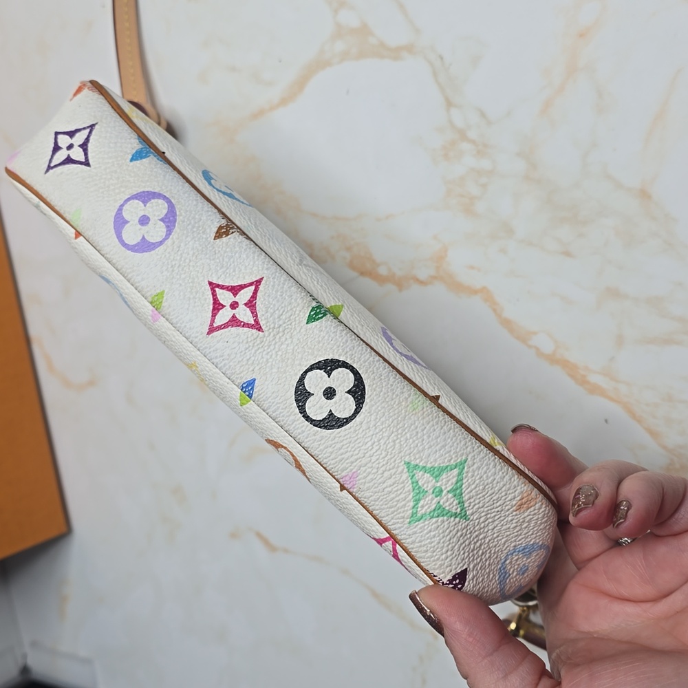 louis vuitton White multicolor pochette takashi murakami Crossbody - Picture 7 of 16